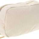 Travel Makeup Bag,Large Capacity Cosmetic Bags for Women,Waterproof Portable Pouch Open Flat Toiletry Bag Pattern Makeup Bag (AF-Beige)