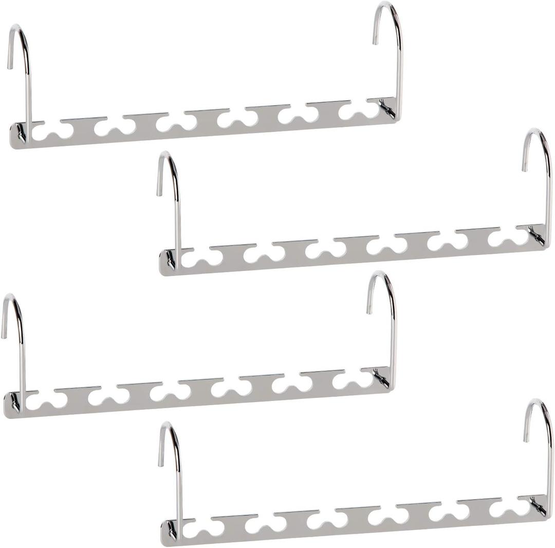 GEFTOL Space Saving Hangers Metal Hanger Magic Cascading Hanger Closet Clothes Organizer(4 Pack) (4 Pack)
