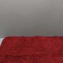 vctops Red Plush Chenille Bath Rugs Extra Soft and Absorbent Microfiber Shag Rug, Non-Slip Runner Carpet for Tub Bathroom Shower Mat Red 16" X 24"