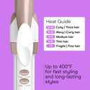 Conair Double Ceramic -Inch Curling Iron, -Inch Barrel Creates Tight Curls, Hair Curler for Use on Short, Medium, & Long Hair, White/Rose Gold