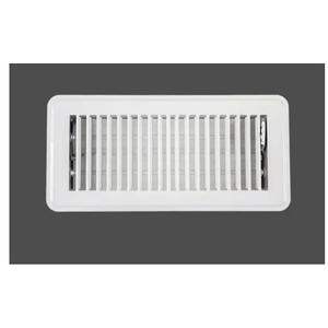White Heavy Duty Steel Floor Register Vents | 2-Way Steel Air Vent Cover with Louver for Floor | Outside Dimensions, 7,5 x 13,5