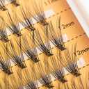 240pcs Individual Lashes Extension, 20D Volume Mix Pack Cluster Lashes, 8-12mm Mix Lengths C Curl 0.07mm Thickness Professional Makeup Individual Cluster Lashes and Apply Under your Lashes