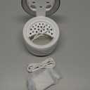 Ultrasonic Retainer Cleaner Machine, Upgraded 45kHz Ultrasonic Jewelry Cleaner for Ring, Aligner, Nightguard, Mouth Guard, Toothbrush Heads, Dental Cleaning Pod with 4 Lights (200ML)