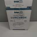 Electric Lunch Box Food Heater, 80W Portable Warmer for Car Truck Work with 304 Stainless Steel Container, 12V/24V/110V Green Heated Lunch Box Suitable for Ideal Driver/Work/Gift