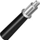 Hiorucet 30004175K, 0004342, 0005854 Black Wooden Stove Handle Replacement for Vermont Castings Gas, Coal & Wood Models, Wooden Black Fallaway Handle Assembly (Black Wood with Brushed Nickel Nub)