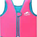 Vine Kids Swim Vest Toddler Learn to Swim Floatation Jackets Training Vest for Boys Girls (5-8 Years, Pink)