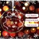 2 x First Christmas Married Ornament Gifts for Couple, 2025 Mr. & Mrs. Newlyweds Wedding Ornaments for Christmas Tree, Acrylic