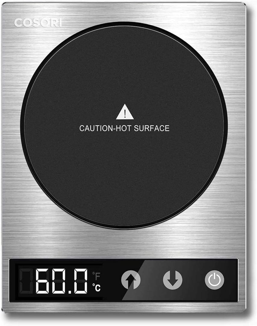 COSORI Coffee Mug Warmer for Desk, Digital Cup Heater, Coffee & Christmas Gifts, 1F Precise Temperature Control, Touch Tech & LCD Digital Display (77-194), 304 Stainless Steel
