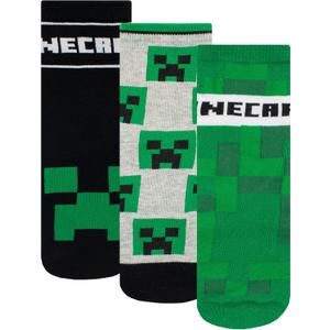 Minecraft Boys Socks Pack of 3 (7-9, Multicolor)