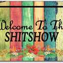 Welcome Door Mat Welcome to The Shitshow Welcome Mat Door Rugs for Entrance Way Doormat Entry Rug
23.6"x15.7"