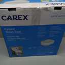 Carex Toilet Seat Riser - Adds 5.5 Inch of Toilet Height - Raised Toilet Seat with 300 Pound Weight Capacity, Slip-Resistant, Toilet Riser, Elevated Toilet Seat