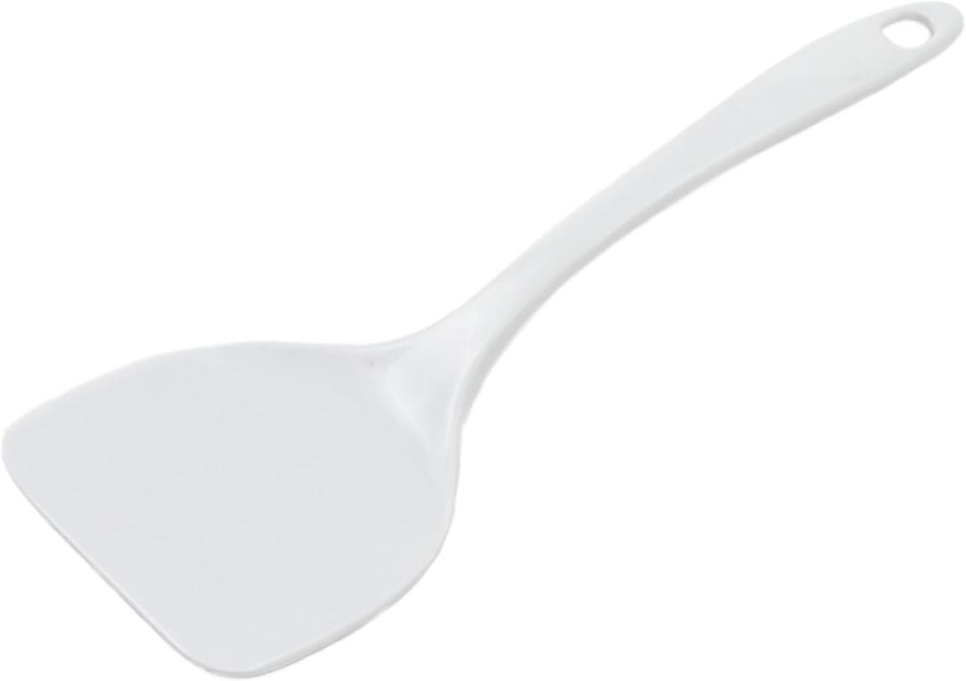Chef Craft Basic Melamine Jumbo Turner/Spatula, 11.75 inch, White