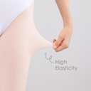 Girls Women Dance Ballet Tights Convertible Transition Leggings for Kids Students Tights 60D (Toddler/Kids/Women) (9-14 Years, 3 Pairs - Ballet Pink)