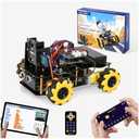 Robotics Kit for Kids Ages 8–12, ACEBOTT Smart Robot Car Kit with 3MP Camera, STEM Toys for Boys Compatible with Arduino & Scratch, App & Remote Control, STEM Gift for Boys, Girls and Adults