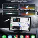 11" Extra Large Wireless Apple CarPlay Screen for Car  Ultra-Slim 0.16 Inch Touchscreen Car Stereo with Android Auto, 4K Dash Cam, 1080p Backup Camera, GPS, Mirror Link, Voice Control
