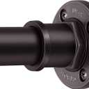 BRIOFOX Industrial Shower Curtain Rod - 2-in-1 Design Tension Curtain Rod - Never Rust Non-Slip 43 to 72 Inch Stainless Steel, Bronze Window Curtain Rod