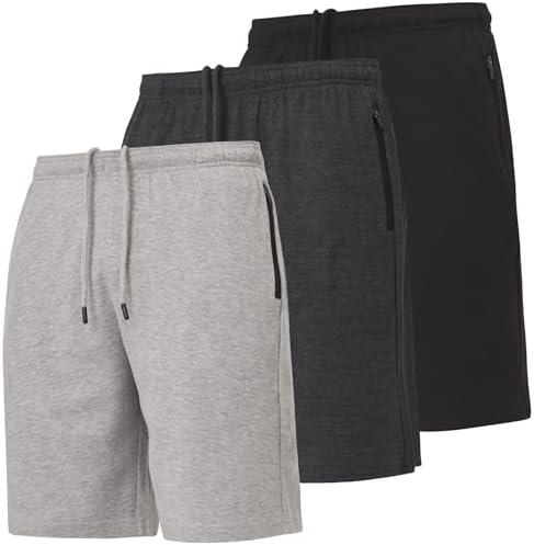 Ultra Performance 2 Pack Mens Shorts Casual Men's Athletic Short Workout Gym Shorts for Men with Zipper Pockets, M