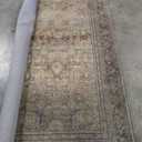 Loloi Layla Collection LAY-03 Olive/Charcoal 7'-6" x 9'-6" .13" Thick Area Rug, Soft, Durable, Vintage Inspired, Distressed, Low Pile, Non-Shedding, Easy Clean, Printed, Living Room Rug