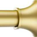 STARLATTA Adjustable Shower Curtain Rod 31-80 Inch, Never Rust Stainless Steel Gold Tension Rod, 1" Heavy Duty No-Drill for Bathroom, Kitchen & Closet