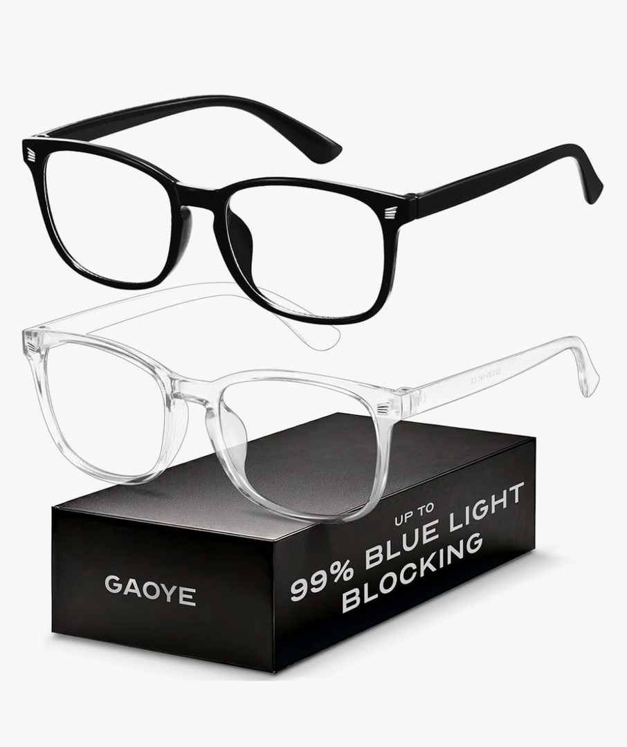 Blue Light Blocking Glasses - Fashion Square Eyeglasses, Anti UV Ray Computer Gaming Glasses Blue Blockers for Women/Men,2
