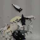 RCOMG Arctic Animals Figures, 14pcs Mini Polar Animal Figurines, Plastic Arctic Animal Toys Set with Arctic Fox Wolf Reindeer Penguins Toys