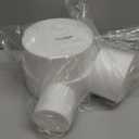 Hedume Set of 4 Round Foam Cake Dummies, 4 Tiers of 4" 6" 8" 10" White Dummy Cake Rounds, Cake Dummy Tier Set for Decorating, Crafts, Baking Displays, Wedding Cake Design, Birthday Cakes, Parties