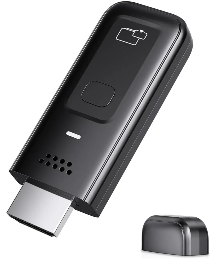 Wireless HDMI Display Dongle Adapter, 4K Decode 1080P@60Hz HDMI Wireless Plug & Play Extender for Smartphone Laptop to TV/Monitor/Projector, Support Airplay & Miracast, for Conference Room