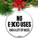 2025 Running Christmas Ornament - Marathon & Cross Country Gift for Runners | Race Finisher Keepsake Tree Decor for Joggers, Triathletes & Athletes (V9)