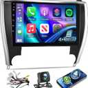 [8 Core 4+64G] for Toyota Camry Radio 2015 2016 2017 with Wireless Carplay & Android Auto - 10.1 inch IPS Touchscreen Android Car Stereo with WiFi/DSP/GPS/SWC+Rear View Camera