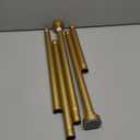Gold Shower Curtain Rod 34-82 Inches(2.8-6.8ft) Never Rust Adjustable Shower Rod Spring Tension Non Slip No Drilling Shower Rods for Bathroom Garland Window