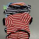 Geyoga 6 Pieces Dog T-Shirt Striped Cotton Breathable Spring Summer Pet Apparel Colorful Soft Puppy Sweatshirt Clothes for Dogs Puppy(Light Color,M)