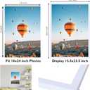 JCJMY 16x24 Picture Frame Set of 3 White for Poster Photo Picture and 40x60 cm Canvas, Horizontal and Vertical Formats for Wall Hanging, 16 x 24 Wall Gallery Poster Photo Frame,3 Pack, White