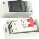 Miniature Circuit Breaker 16A DC500V for Solar Panels Outdoor Disconnect Switch IP65 Rated DIN Rail Enclosure RV Breaker Box
