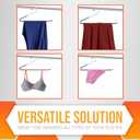 Open Ended Pants Hangers 20 Pack Non Slip Pants and Jean Hangers for Closet Space Saving Clothes Hanger Strong, Durable, Organize Your Closet and Save Space Skirt Hangers Black (20)