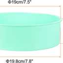 HARFINGTON 3 Pcs Round Cake Pans 7.8" Nonstick Quick Release Silicone Cake Mould Bakeware Tools for Baking Cupcakes Bread Pizza, Green