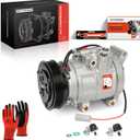 A-Premium Air Conditioner AC Compressor with Clutch Compatible with Mazda 3 2.0L 2010-2013, 3 Sport 2.0L 2010-2013, with HCC-HS18N Compressor, 5 Grooves (Not 6 Grooves)