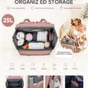 Diaper Bag Backpack with Changing Station, 25L Large Capacity