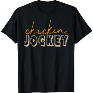 Chicken Jockey Shirt Pixel Art Gamer Zombie Boys Kids T-Shirt, Large 