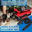 14-37-0105 Vacuum Hose Compatible with Milwaukee M18 Vacuum 0780-20 0880-20 0970-20, for Milwaukee 18v/28v Wet/Dry Vacuum Hose Replacement Assembly, Only fit Inside Hose Storage Vacuum, Black