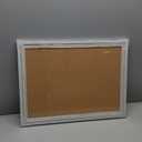 DOLLAR BOSS White Cork Board for Wall - 24 X 18 Inches, Rustic Wooden Frame Bulletin Board, Decorative Hanging Pin Board for Office & Home Decor