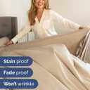 Extra Deep King Sheet Set - 6 Piece Breathable and Cooling Sheets - Hotel Luxury Bedding for Women, Men, Kids & Teens - Easy & Secure Fit - Soft, Wrinkle Free and Comfy - Extra Deep Pockets - Cream