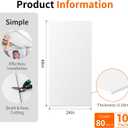 PVC Ceiling Panels 24x48 in, 10 Pcs, 80 Sq.Ft, White Smooth