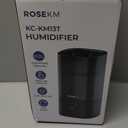 Humidifiers for Bedroom, 2.0L Cool Mist Humidifier for Home Plant and Baby Nursery, Quiet Ultrasonic Humidifier with 360 Nozzle, Auto Shut-Off, Filterless, Black