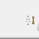 Nylabone Healthy Edibles WILD Natural Longer-Lasting Chew Treats, Venison Flavor, Large Dogs Up to 50 lbs - Made in USA (1 Count) (EXP 11/20/28)