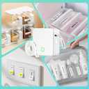 P0 Label Maker, Thermal Machine Sticker Label Printer, Label Maker Waterproof Labels, Multiple Templates, Bluetooth Thermal Small Label Printer for Home Office School Organization White