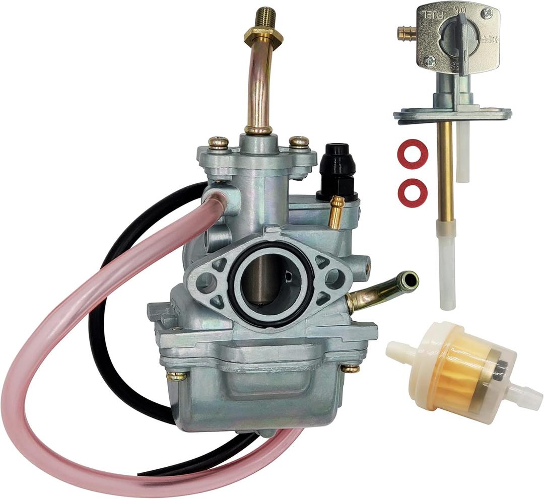 TTR90 Carburetor Compatible with Yamaha TTR 90 90E 2000 2001 2002 2003 2004 2005 2006 2007 Replace 5HN-14101-00-00 5HN-14101-10-00 W/Fuel Valve