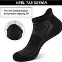 14 Pairs Mens/Womens Ankle Socks Breathable Casual Low Cut Short Socks for Men/Women with Heel Tab (Black)