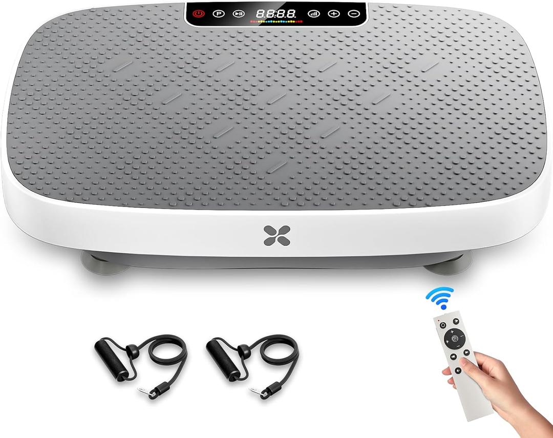 Vibration Plate Exercise Machine, Vibrating Plate for Lymphatic Drainage, Shake Plate Whole Body Vibration Plate Platform, Fitness Equipment for Weight Loss Fat Burner for Women Men