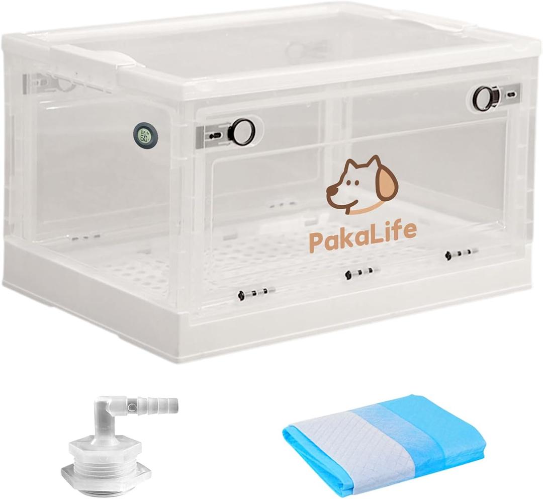 PakaLife Portable Atomization Tank cat&Dog for pet cage,Dog&cat Inhaler,Puppy Incubator&cat Nebulizer,Built-in Ventilation for Pets up to 30lbs(Large)