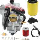 Carburetor Replacement For Suzuki Eiger 400 LTF400 LTF400F 2X4 4X4 2002-2007, Include Oil Filter Air Filter